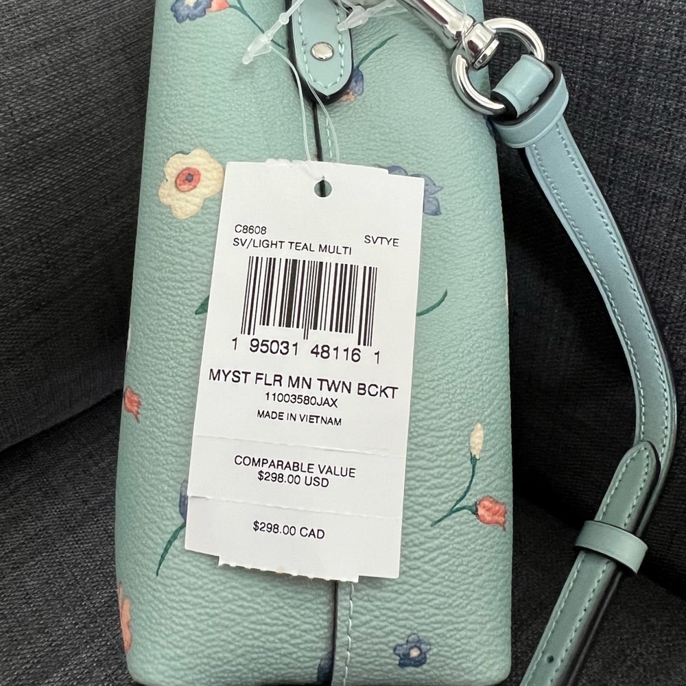 NWT COACH MYST FLORAL SMALL TWIN BUCKET CROSSBODY SHOULDER BAG - Picture 7 of 9